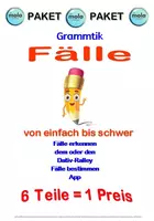 Vorschau - Arbeitsblätter - PAKET: Fälle einfach bis schwer (6 Materialien=1 Preis) - Deckblatt