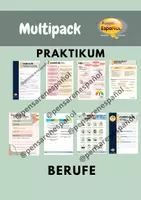 Vorschau - Stundenentwürfe - Materialpaket Praktikum + Berufe - Deckblatt