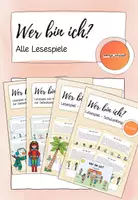 Vorschau - Arbeitsblätter - Materialpaket: Alle Lesespiele - Wer bin ich? - Deckblatt