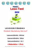 Vorschau - Arbeitsblätter - PAKET: TEST-BOX -Leseverständnis (Protokoll-Beurteilung-Was tun?) - Deckblatt