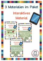 Vorschau - Fördermaterial/Inklusion - Materialpaket - Nachspurbuchstaben, Ziffern nachspuren, Schwungübubgen am Tablet - Deckblatt