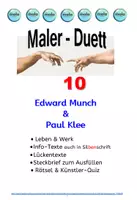 Vorschau - Unterrichtsreihen - Maler-Duett 10 : Edvard Munch & Paul Klee - Deckblatt