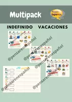 Vorschau - Stundenentwürfe - Materialpaket Mis vacaciones Spanisch Indefinido - Deckblatt
