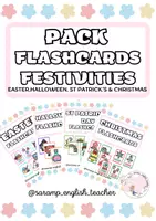 Vista previa - Juegos / Gamificación - PACK: FESTIVITIES FLASHCARDS - Portada