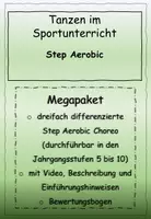 Vorschau - Stundenentwürfe - Step Aerobic Choreografien: 3-fach differenziert (5.-10. Klasse) - Deckblatt
