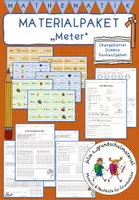 Vorschau - Arbeitsblätter - Materialpaket "Meter" - Arbeitsblätter, Domino, Sachaufgaben - Deckblatt