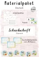 Vorschau - Arbeitsblätter - Schreibschrift Materialien - Deckblatt