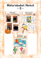 Vorschau - Stundenentwürfe - Materialpaket Herbst „S“, Kunst Grundschule - Deckblatt
