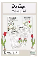 Vorschau - Arbeitsblätter - Materialpaket Tulpe 4 Materialien - Deckblatt