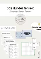 Vorschau - Arbeitsblätter - Materialpaket: Das Hunderterfeld / Die Hundertertafel - Deckblatt