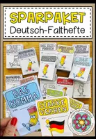 Vorschau - Arbeitsblätter - DEUTSCH MERKHEFTE (Falthefte) - wachsendes SPARPAKET - Deckblatt