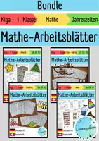 Vorschau - Arbeitsblätter - Bundle: Mathe - Arbeitsblätter für Kindergarten und Anfangsunterricht - Deckblatt