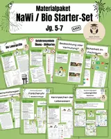 Vorschau - Unterrichtsreihen - XXL-Materialpaket: NaWi / Bio Starter-Set (Laborführerschein, Kennzeichen der Lebewesen, Forscheruhr). - Deckblatt