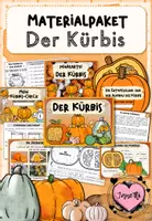 Vorschau - Arbeitsblätter - Kürbis | Materialpaket | Grundschule Klasse 2 - Deckblatt
