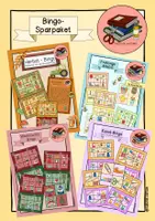 Vorschau - Arbeitsblätter - Bingo-Sparpaket (4 Bingo-Spiele) - Deckblatt