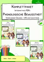 Vorschau - Stationenlernen - Phonologische Bewusstheit - Interaktives PDFs - 1. Klasse - Deckblatt