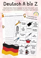 Vorschau - Arbeitsblätter - Deutsch A bis Z | Wachsendes Materialpaket 🇩🇪 - Deckblatt
