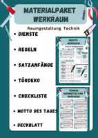 Vorschau - Arbeitsblätter - Materialpaket Technik Werken Ordnungsrahmen - Deckblatt