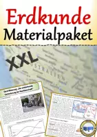 Vorschau - Arbeitsblätter - XXL Materialpaket Erdkunde Geographie Unterlagen Geographie, Stadt, Naturkatastrophen & Globalisierung - Deckblatt