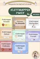 Vorschau - Stationenlernen - Klettmappen-Paket (Nr.1-8) - KIGA & 1. Klasse - Deckblatt