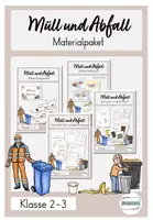 Vorschau - Stundenentwürfe - Materialpaket Müll Müllvermeidung Abfall Recycling - Deckblatt