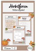 Vorschau - Stundenentwürfe - Materialpaket für die Herbstferien 3 Materialien - Deckblatt