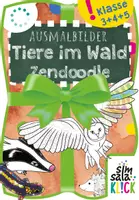 Vorschau - Mal- und Bastelvorlagen - wachsendes *SPAR-PAKET* Ausmalbilder: Tiere im Wald - Deckblatt