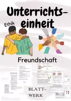 Vorschau - Stundenentwürfe - Freundschaft im Ethikunterricht/ fertig geplante Unterrichtseinheit und Materialien - Deckblatt