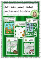 Vorschau - Mal- und Bastelvorlagen - Materialpaket Herbst: malen und basteln - Deckblatt