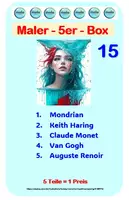 Vorschau - Stundenentwürfe - Maler -5er- Box 15 (Mondrian , Renoir, Hering, Monet, Van Gogh) - Deckblatt