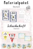 Vorschau - Arbeitsblätter - Schreibschrift Paket (bunt) - Deckblatt