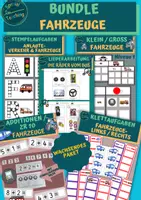 Vorschau - Arbeitsblätter - WACHSENDES BUNDLE - FAHRZEUGE - Deckblatt