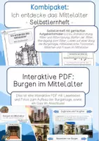Vorschau - Unterrichtsreihen - Materialpaket: Ich entdecke das Mittelalter (Ritter & Burgen) - Deckblatt