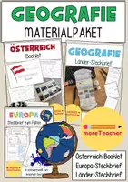 Vorschau - Stundenentwürfe - MATERIALPAKET: Österreich-Booklet mit den Steckbriefen für europäische und internationale Länder - Deckblatt