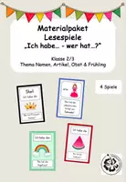 Vorschau - Spiele - Lesespiele "Ich habe ...- wer hat...?" - Materialpaket - Deckblatt