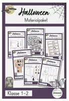 Vorschau - Arbeitsblätter - #happyhalloween23 Materialpaket Halloween Klasse 1-2 / auch für DAZ - Deckblatt
