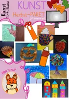 Vorschau - Mal- und Bastelvorlagen - Kunst-Paket Herbst - digitale Tafelbilder oder zum Ausdrucken - 10 Kunstwerke - Deckblatt