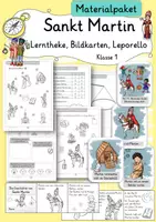 Vorschau - Mal- und Bastelvorlagen - Materialpaket Sankt Martin Ethik Klasse 1 Herbst #teilenwiesanktmartin - Deckblatt