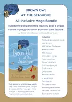 Aperçu - Préparation de séance / Séance complète - Brown Owl at the Seashore (summer) - MEGA BUNDLE - Page de couverture