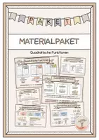 Vorschau - Fördermaterial/Inklusion - Materialpaket Quadratische Funktionen - Deckblatt