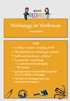 Vorschau - Arbeitsblätter - Materialpaket - Werkzeuge im Werkraum /Technik - Deckblatt