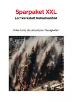 Vorschau - Stundenentwürfe - Sparpaket XXL: Nahostkonflikt um Israel und Palästina eskaliert - Unterrichtsmaterial zum Krieg - Deckblatt