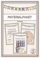 Vorschau - Mal- und Bastelvorlagen - Materialpaket Prozentrechnen - Deckblatt