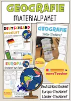 Vorschau - Arbeitsblätter - MATERIALPAKET: Deutschland-Booklet mit den Steckbriefen für europäische und internationale Länder - Deckblatt