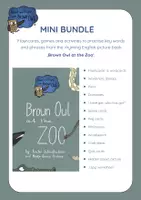 Vorschau - Stundenentwürfe - Brown Owl at the Zoo - MINI BUNDLE OF GAMES AND ACTIVITIES - Deckblatt
