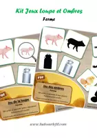 Aperçu - Jeux - Kit Jeux Loupe & Ombres - Ferme - Page de couverture