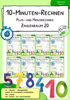 Vorschau - Arbeitsblätter - Materialpaket: Addition und Subtraktion im Zahlenraum 20 – Automatisierung | Klasse 1 - Deckblatt