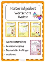 Vorschau - Arbeitsblätter - DaF/DaZ Materialpaket Herbst - Deckblatt