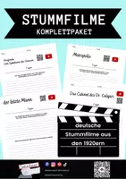 Vorschau - Unterrichtsreihen - Stummfilme der 1920er - KOMPLETTPAKET - Deckblatt