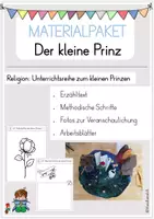 Vorschau - Unterrichtsreihen - Materialpaket: Unterrichtsreihe und Arbeitsblätter zum Buch "Der kleine Prinz" - Deckblatt